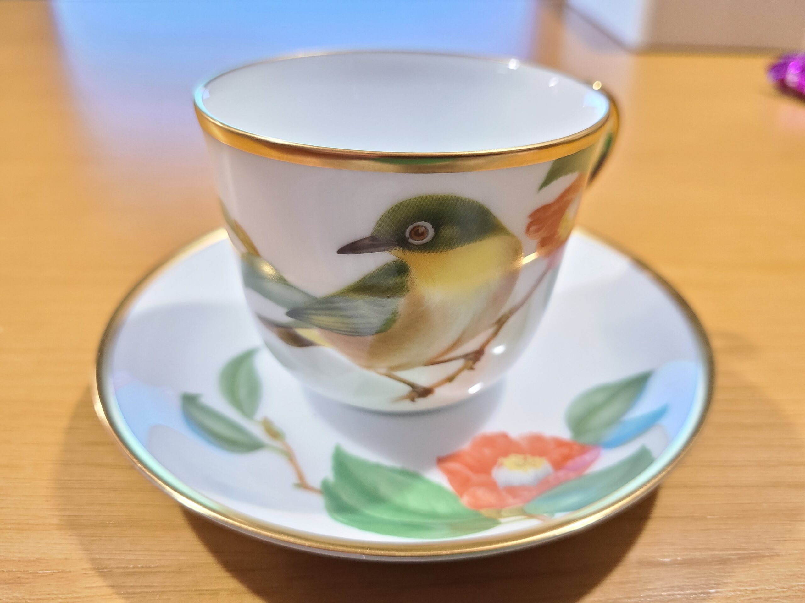 完売しました 【貴重】大倉陶園 野鳥シリーズ 「メジロ」 コーヒー 